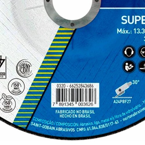 Disco de Desbaste BDA 50 115x1,6x22 - Norton