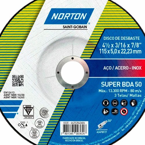 Disco de Desbaste BDA 50 115x1,6x22 - Norton