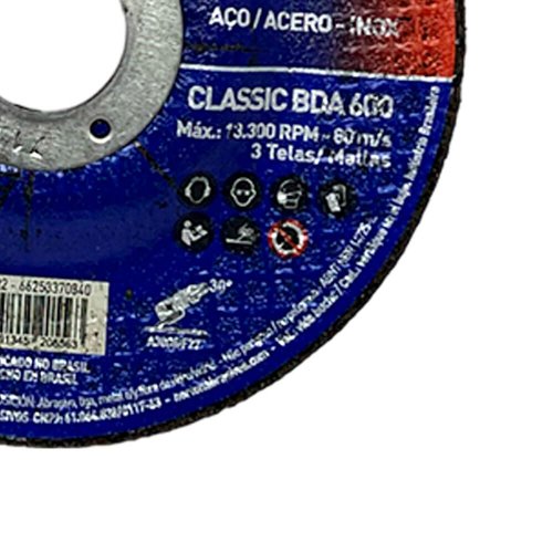 Disco de Desbaste Classic 115BDA600 4.1/2 - Norton