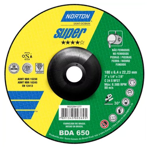 Disco de Desbaste para Concreto 7" 180BDA650 - Norton