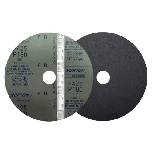 Disco de Fibra Durite F425 180x22mm Grão 180 - Norton
