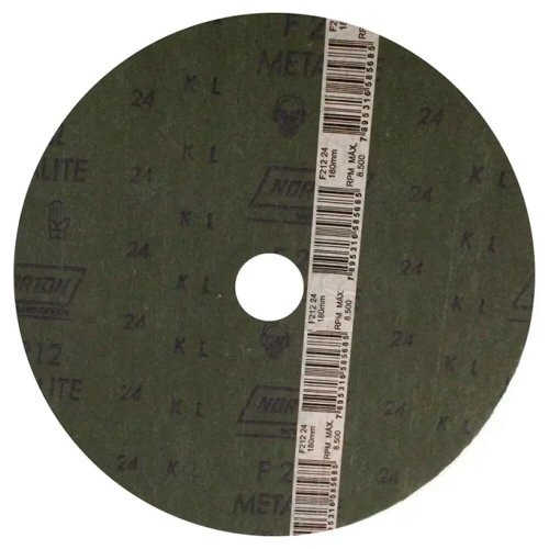 Disco de Fibra Metalite F212 180 x 22mm Grão 24 - Norton