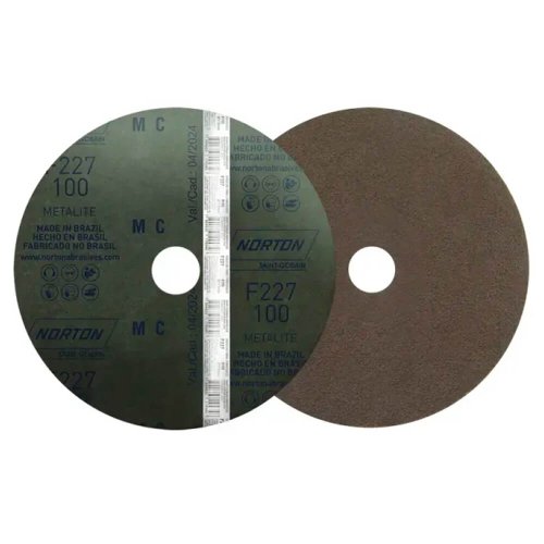 Disco de Fibra Metalite F227 115 x 22mm Grão 120 - Norton