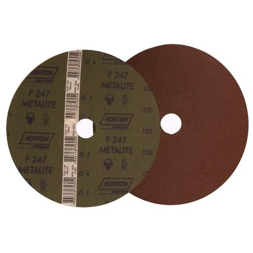 Disco de Fibra Metalite F247 180 x 22mm Grão 120 - Norton