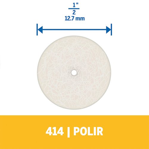 Disco de Polir de Feltro 1/2" (13 mm) REF: 414 - Dremel