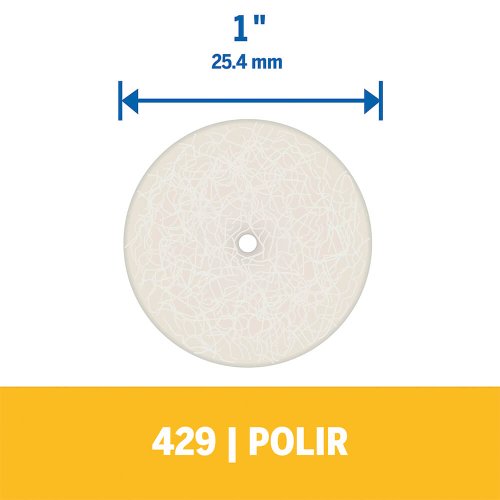 Disco de Polir de Feltro 1" Ref.429 - Dremel