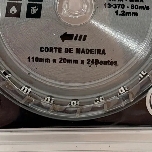 Disco de Serra 110mm x 20mm 24 Dentes - Bono