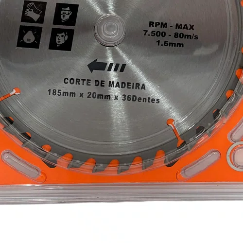 Disco de Serra 185mm x 20mm 36 Dentes - Bono