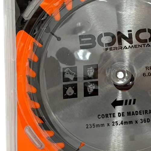 Disco de Serra 235mm x 25.4mm 36 Dentes - Bono