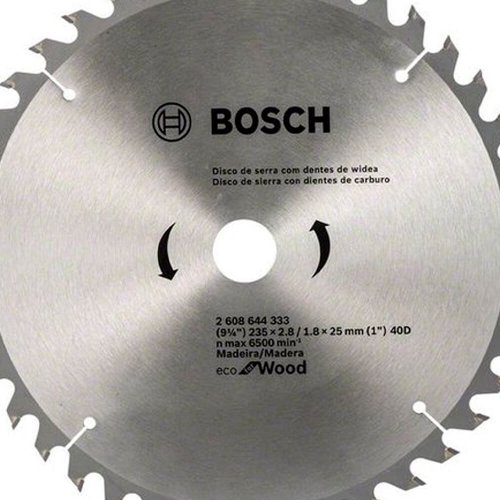 Disco de Serra Circular ECO 9.1/4" x 40D - Bosch