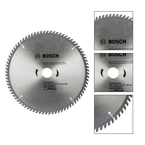 Disco de Serra Circular ECO 10" x 80D - Bosch