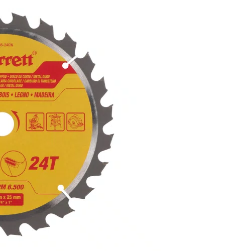 Disco de Serra Circular Metal Duro para Madeira 235 X 25MM 24D - Starrett