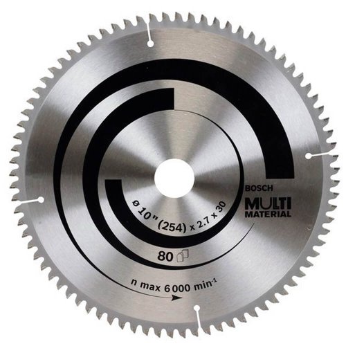 Disco de Serra Multimaterial 10" 254 x 2,7x 30mm T80 - Bosch