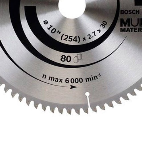 Disco de Serra Multimaterial 10" 254 x 2,7x 30mm T80 - Bosch