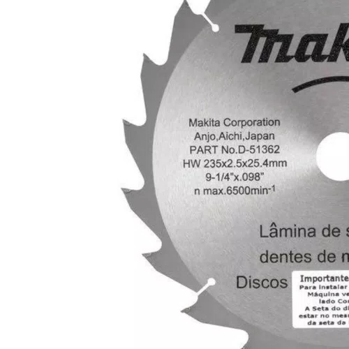 Disco de Serra TCT 235 x 25.4mm com 20 Dentes - Makita