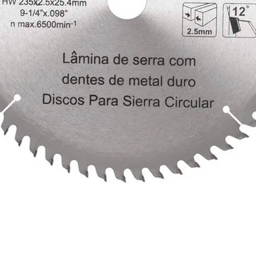 Disco de Serra TCT 235mm x 25.4mm x 60 - Makita