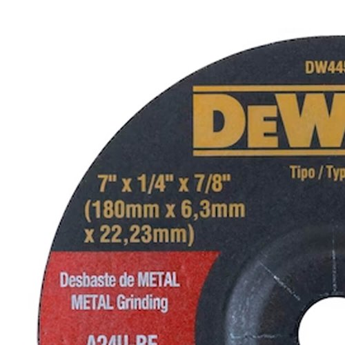 Disco Desbaste 7" x 1/4" x 7/8" - Dewalt