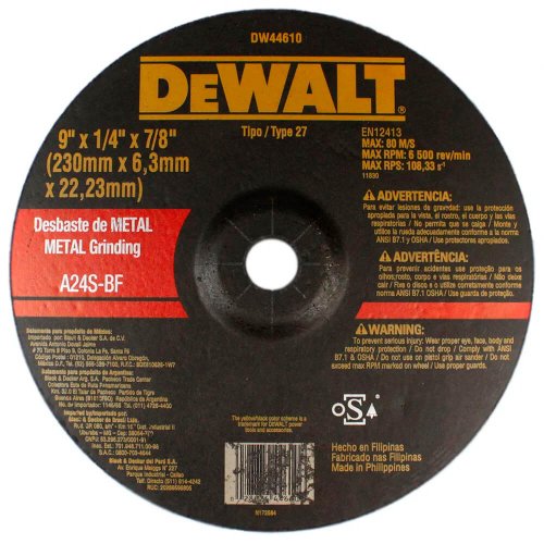 Disco Desbaste Metal 1.1/2" x 1/4" x 7/8" - Dewalt