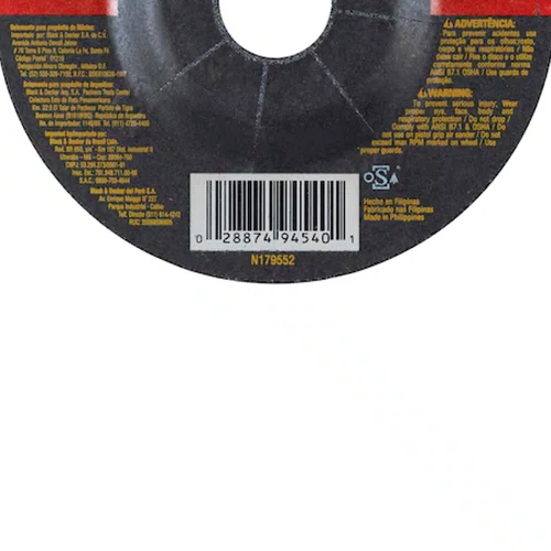 Disco Desbaste Metal 1.1/2" x 1/4" x 7/8" - Dewalt