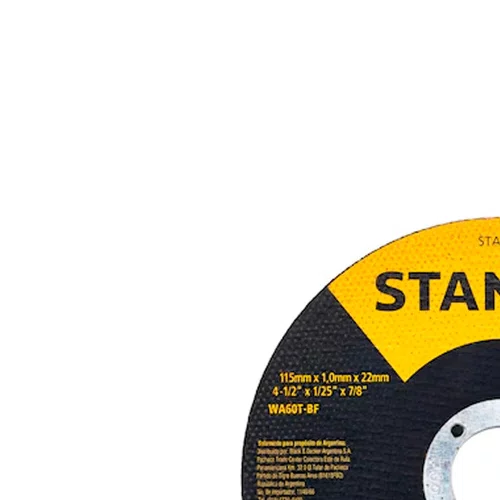 Disco Desbaste Metal 4.1/2" x 1/4 x 7/8" - Stanley