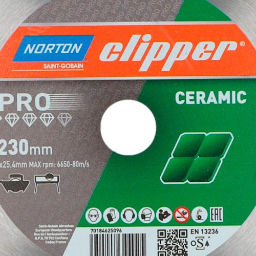 Disco Diamantado Ceramic Pro 230x25,4mm - Norton
