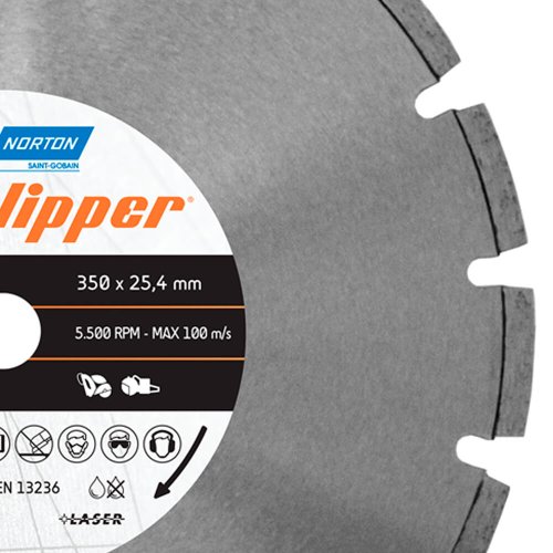 Disco Diamantado Clipper Concrete Standard 350x25,4mm - Norton