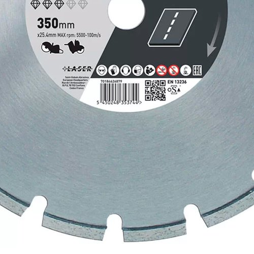 Disco Diamantado Clipper para Asfalto 350mm x 8 x 25,4 - Norton