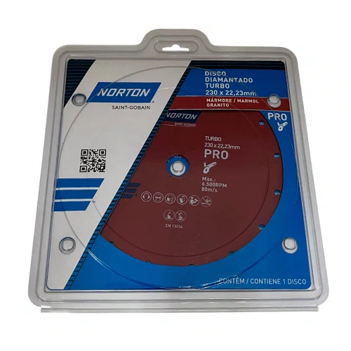 Disco Diamantado Clipper Turbo 230 x 8 x 22,23 - Norton