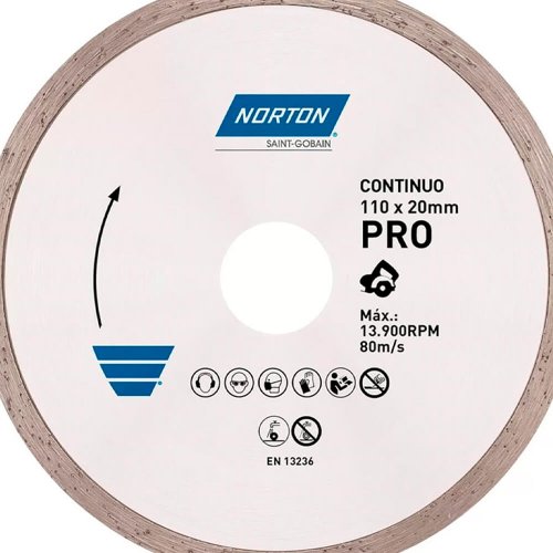 Disco Diamantado Continuo 110 x 5 x 20 - Norton