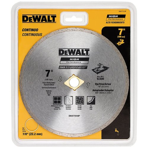 Disco Diamantado de 7 Pol. (177mm) DW47701HP - DeWalt