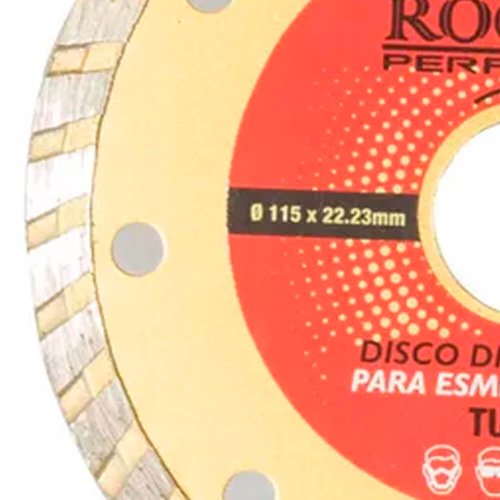 Disco Diamantado para Esmerilhadeira 115x22 - Rocast
