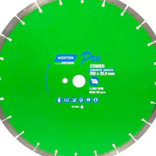 Disco Diamantado Pro Combo para Asfalto e Concreto 450x25,4mm - Norton
