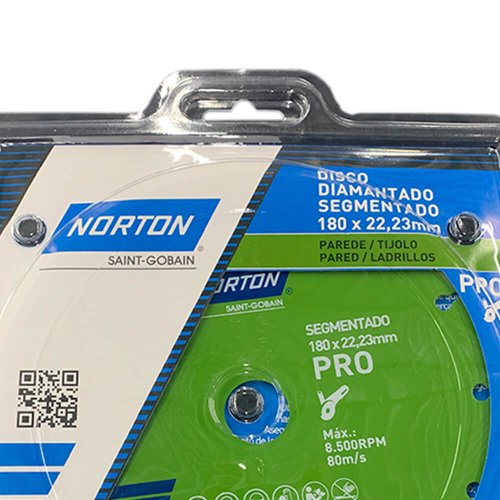 Disco Diamantado Pro Segmentado 180 x 8 x 22,23 - Norton