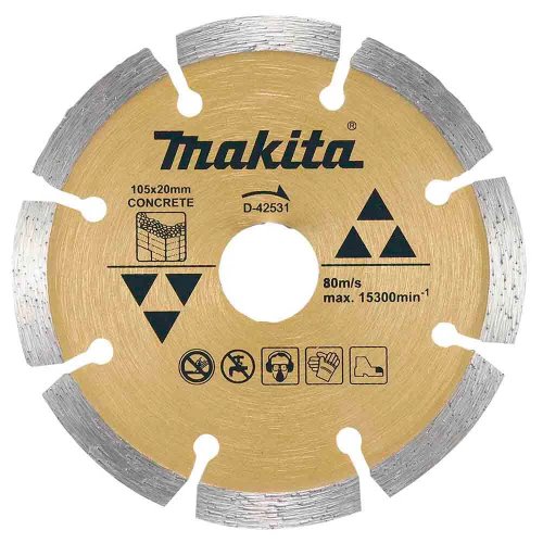 Disco Diamantado Segmentado 105 x 20mm - Makita