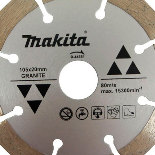 Disco Diamantado Segmentado 105mm para Granito - D-44351 - Makita