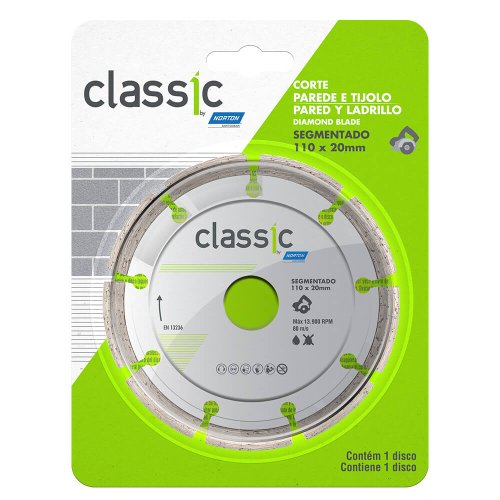 Disco Diamantado Segmentado Classic 110 x 20 - Norton