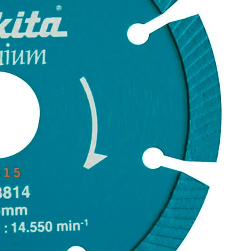 Disco Diamantado Segmentado Ondulado 105mm Concreto a Seco Úmido - Makita