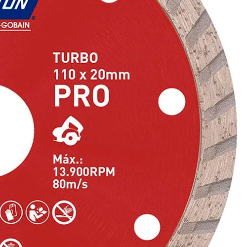 Disco Diamantado Pro Turbo 110 x 8 x 20 - Norton