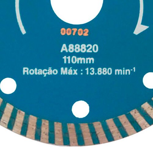 Disco Diamantado Turbo 110mm para Mármore/Granito - A-88820 - Makita