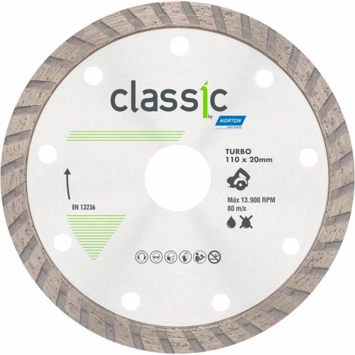 Disco Diamantado Turbo Classic 110x20 - Norton