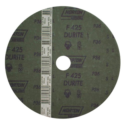 Disco Fibra Durite F425 - 180 x 22 #120 - Norton