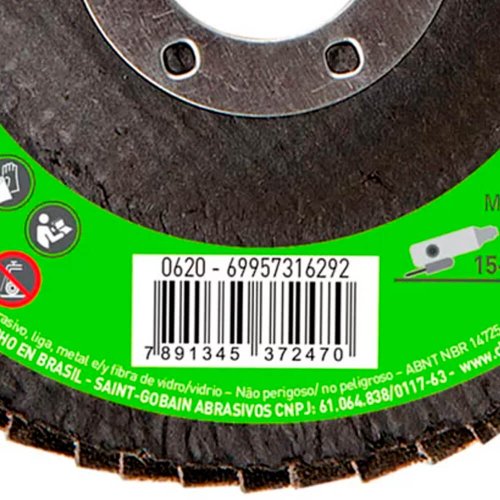 Disco Flap 115X22#40 R801 FIBRA - Norton