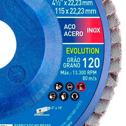 Disco Flap Evolution R822 115 x 22 #120 - Norton