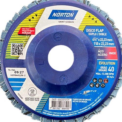 Disco Flap Evolution R822 115 x 22 #40 - Norton