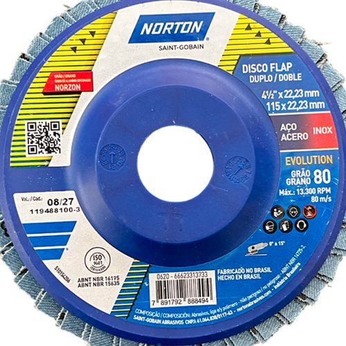 Disco Flap Evolution R822 115 x 22 #80 - Norton