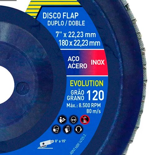 Disco Flap Evolution R822 180 x 22 #120 - Norton