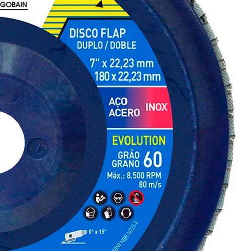 Disco Flap Evolution R822 180 x 22 #60 - Norton