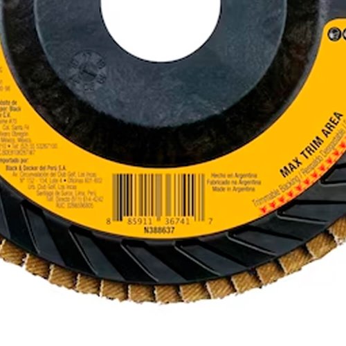 Disco Flap Nylon Z120 4.1/2" x 7/8" - Dewalt