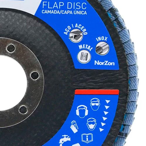 Disco Flap Original 115X22#120 R822 FIBRA - Norton