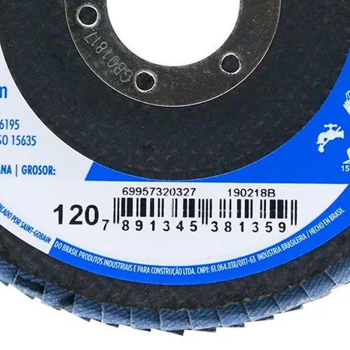 Disco Flap Original 115X22#120 R822 FIBRA - Norton